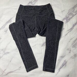 Victorias Secret Athletic Leggings Womens Size 2 Gray Marled Workout E16